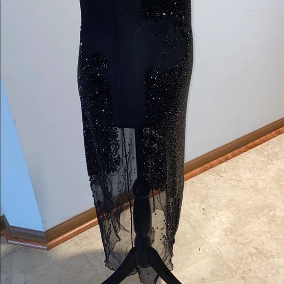 Beaded Sheer Dress - Picture 4 of 14